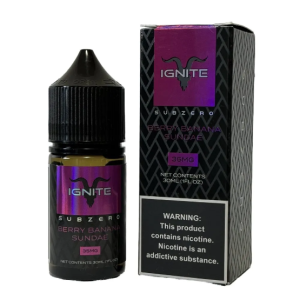 Líquido - Ignite - Nicsalt - SubZero - Berry Banana Sundae - 30ml